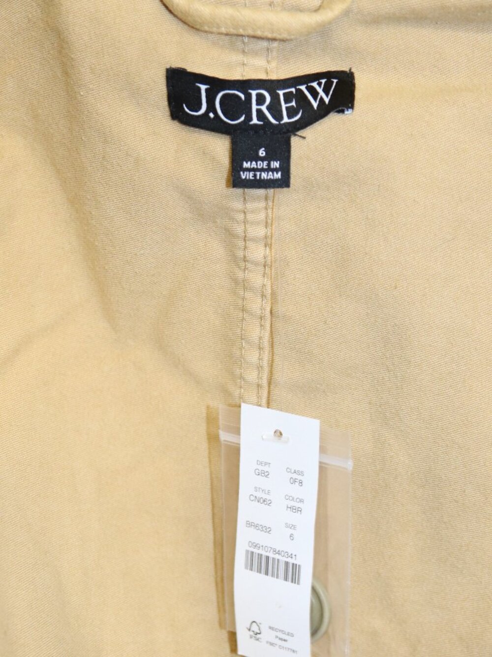 JCrew Utility Chore Jacket in Brushed Chino - Picture 7 of 7
